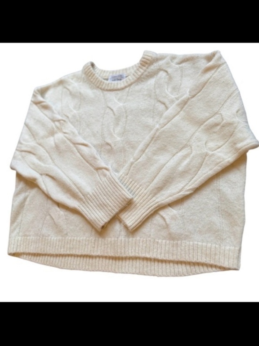 & Other Stories Stockholm Atelier Cable Knit Cozy Wool Alpaca Sweater Medium